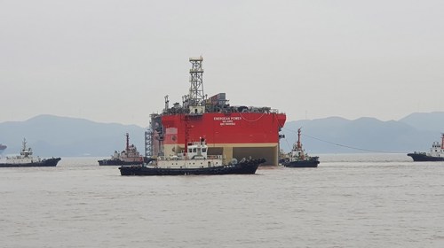 Energean Power FPSO for Karish and Tanin project sails away from construction yard in China