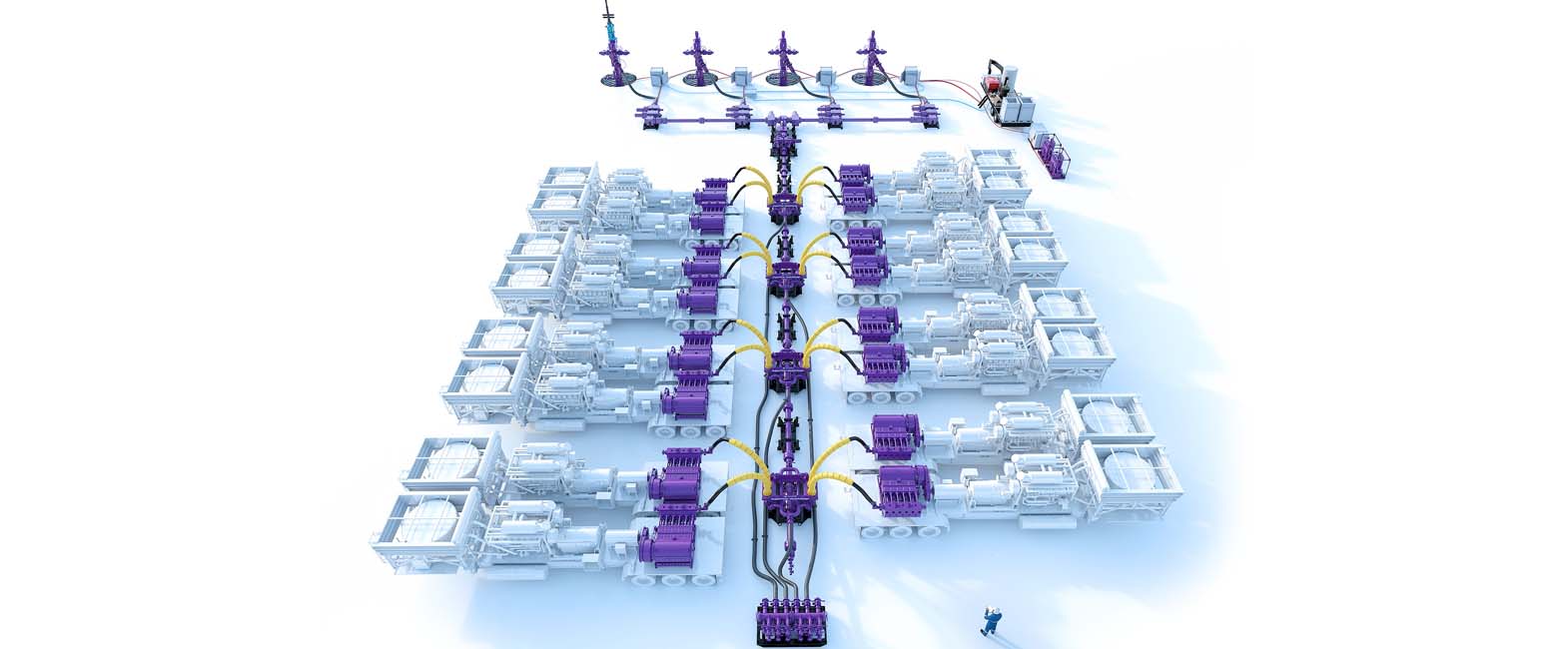 Completions offering fracking, fracing, fracturing, manifolds, trees, fracturing