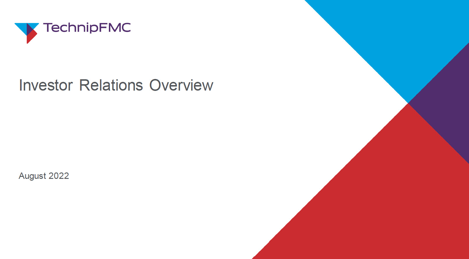 Investors TechnipFMC plc