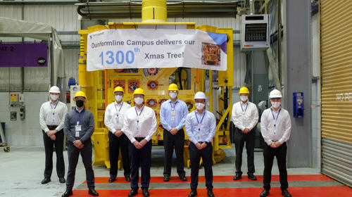 Dunfermline Campus celebrates the completion of 1300th subsea tree