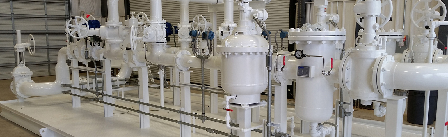 TechnipFMC skid with PD meter and valves.