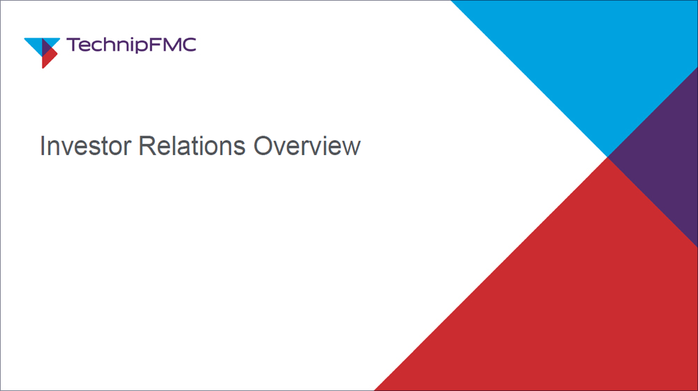 Investor Relations overview